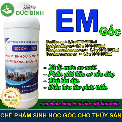 Chế phẩm EM gốc - EM1 chuyên dùng cho nuôi tôm, cá, thủy sản
