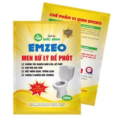 Men xử lý bể phốt EMZEO là loại sản phẩm tốt nhất hiện nay
